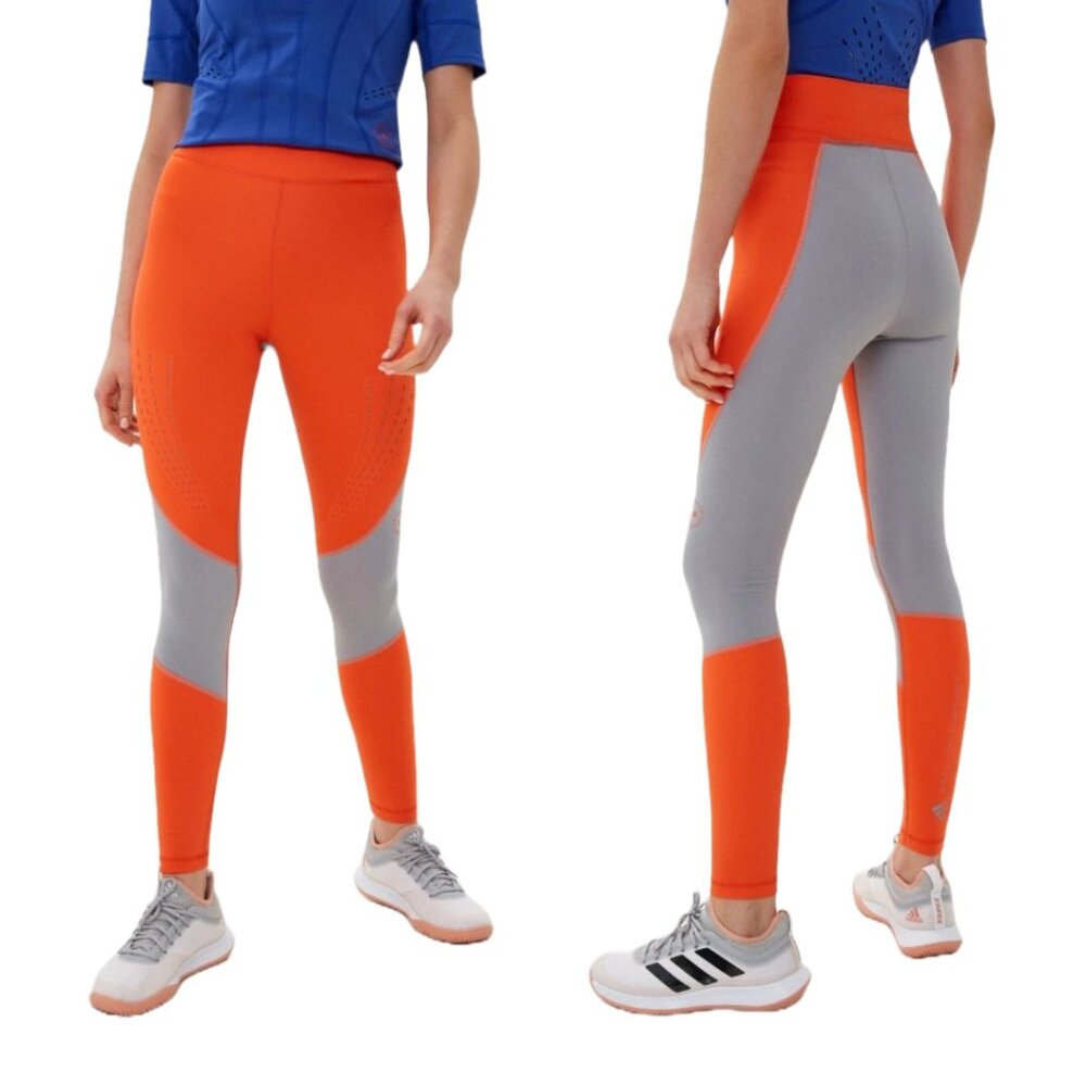 NWT Adidas Stella McCartney Orange TPR True Purpose Tight Athleisure Running Gym